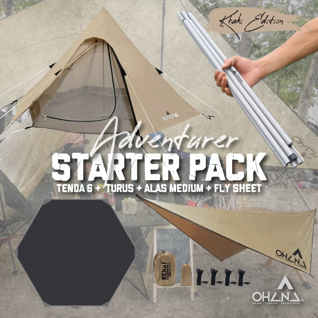 🔥READY STOCK🔥 4 IN 1 ADVENTURER STARTER PACK ( TENDA 6 SET ) BY OHANA