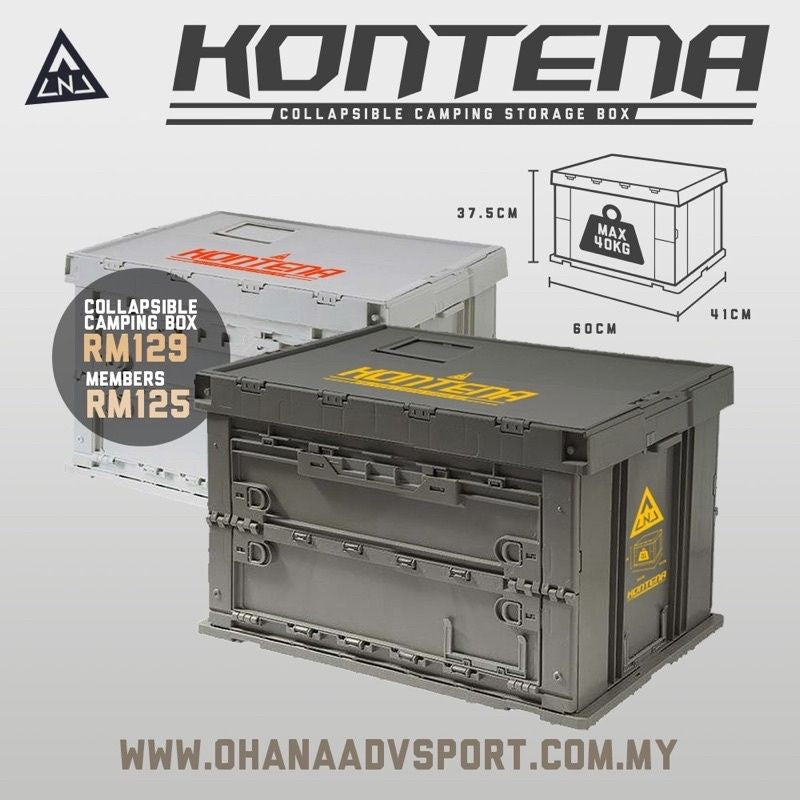š„READY STOCKš„āKONTENAā Foldable Storage Crate Outdoor Camping / Indoor Use by OHANA
