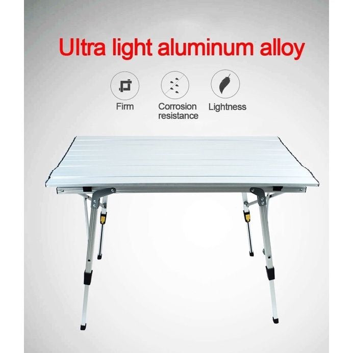 🔥READY STOCK🔥 MEJA PRO - Adjustable portable aluminum outdoor camping picnic foldable table by OHANA