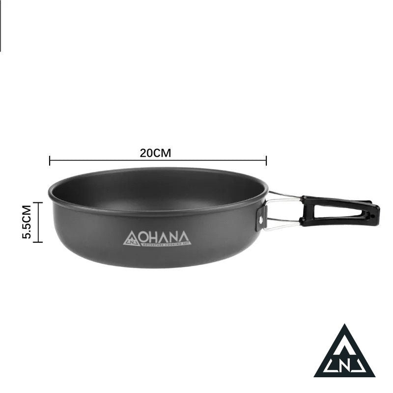 š„READY STOCKš„ 4-5 PERSON PORTABLE OUTDOOR CAMPING COOKWARE SET POT WITH TEAPOT BY OHANA