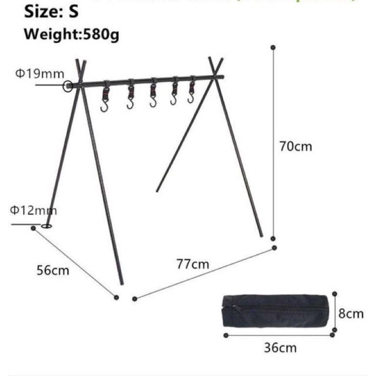 🔥READY STOCK🔥Camping Triangle Hanging Rack Folding Portable by OHANA