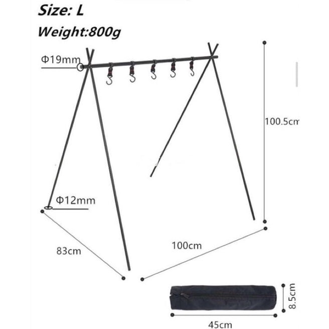 š„READY STOCKš„Camping Triangle Hanging Rack Folding Portable by OHANA