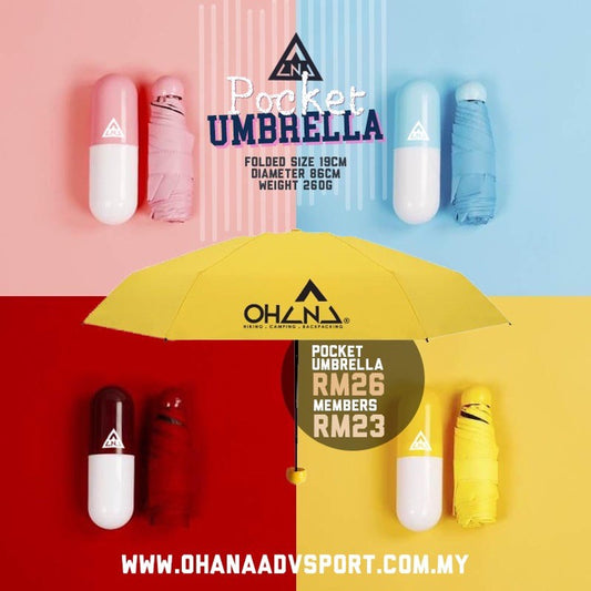 🔥READY STOCK🔥 Pocket Pill Capsule Style Umbrella By OHANA