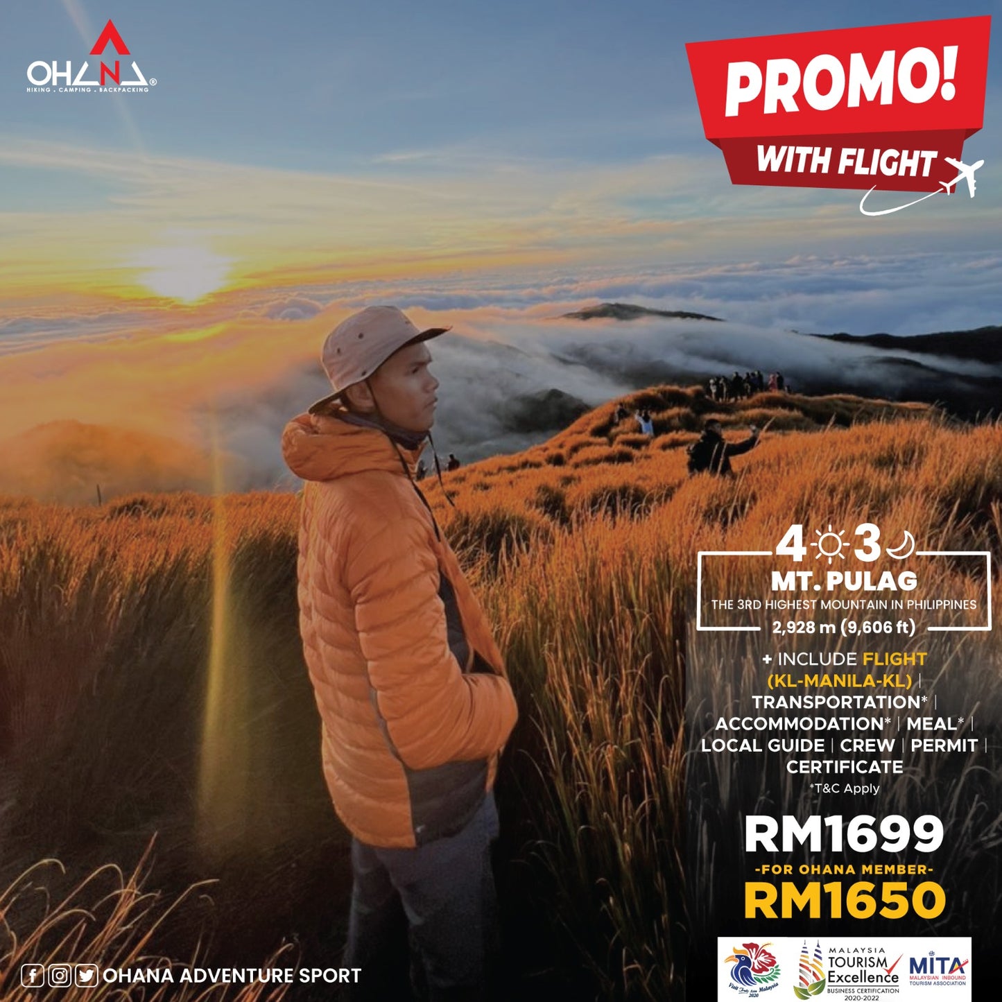 HIKING MT PULAG (INCLUDE FLIGHT)