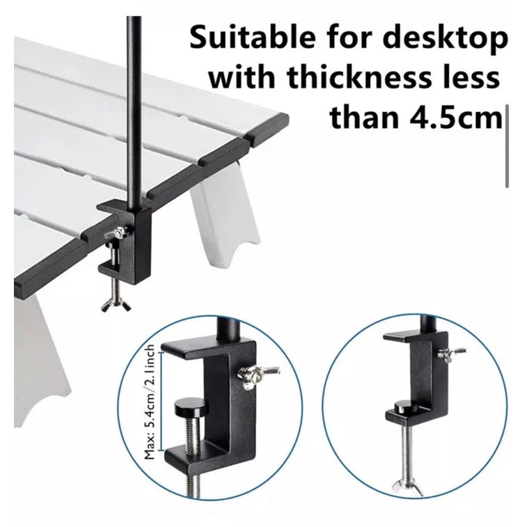 🔥READY STOCK🔥 Camping Portable Aluminum Alloy Lamp Stand with Two Hooks