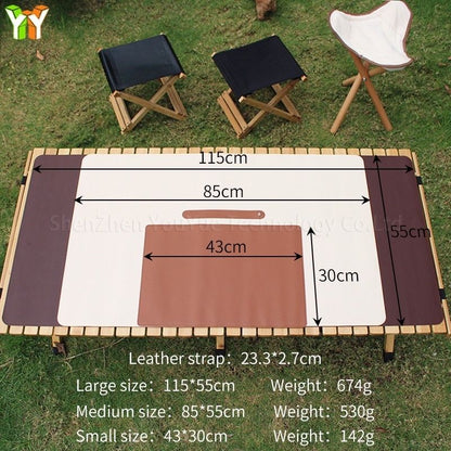🔥READY STOCK🔥MEJA LUX - Solid Beech Wood Camping Wooden Table Portable Egg Roll Table Outdoor Folding Table by OHANA