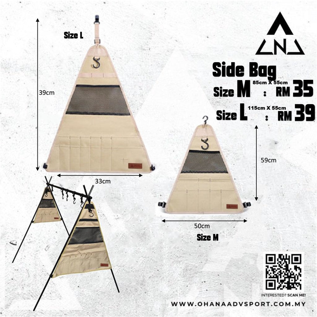 🔥READY STOCK🔥Camping Triangle Hanging Rack Folding Portable by OHANA