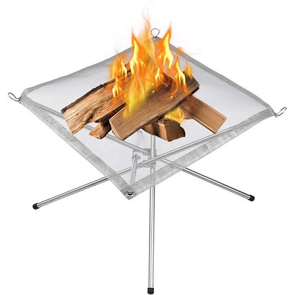 🔥READY STOCK🔥 Portable Fire Pit camp fire pit Stainless Steel Mesh