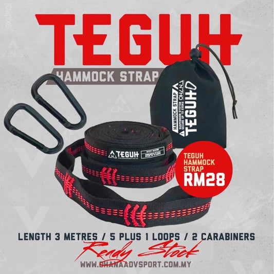 🔥READY STOCK🔥 OHANA TEGUH HAMMOCK STRAP c/w CARABINER