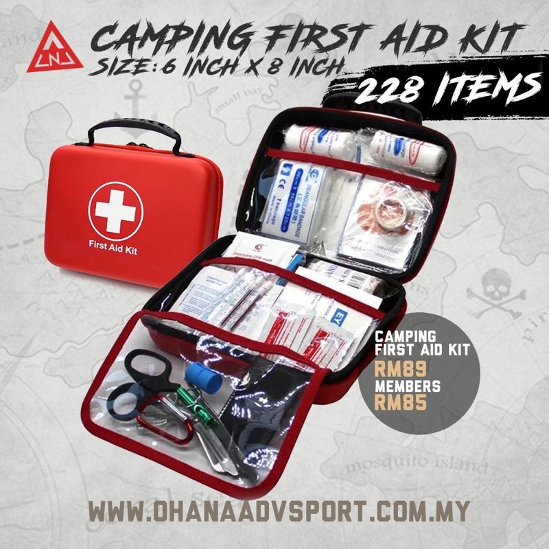 🔥READY STOCK🔥OUTDOOR EMERGENCY KIT WITH 228 ITEM FOR OUTDOOR ACTIVITY BY OHANA