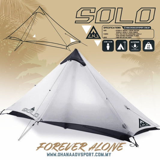 Ultralight Double Layer Tent for 1 Person by OHANA