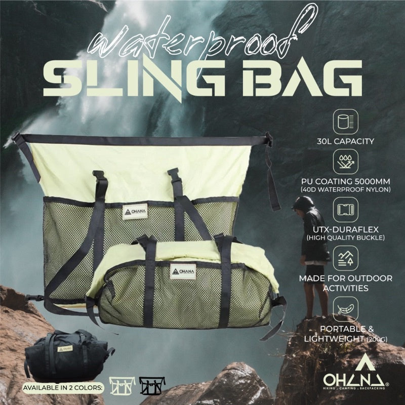 🔥READY STOCK🔥 WATERPROOF SLING BAG BY OHANA